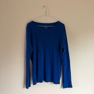 Merona Blue Long Sleeve Top